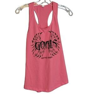 Pink Goals Racerback Tank, M